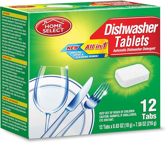 Home Select 10845-12 Dishwasher Tablets