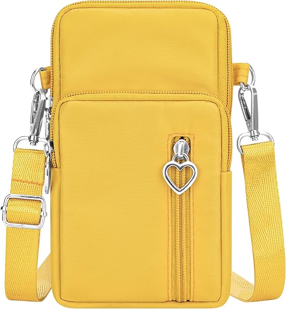 YINHEXI Small Crossbody Bags for Women Trendy, Mini Triple Compartment Cell Phone Crossbody Wallet Purses