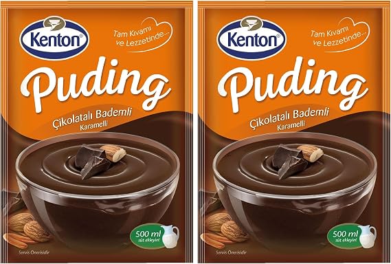 Kenton Puding Çikolatalı Bademli Karamelli 100 G 2li paket