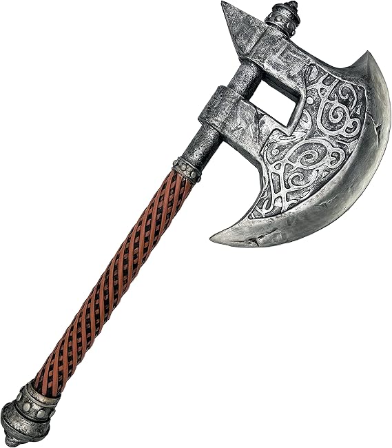 LOOYAR Viking Dragon Shield Axe Weapon Toy for Berserker Warrior Costume Halloween Cosplay