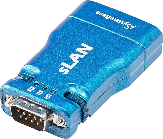 SystemBase - RS232/422/485 to Ethernet Adapter, 1port Serial to LAN, DB9 to RJ45 (sLAN/All)