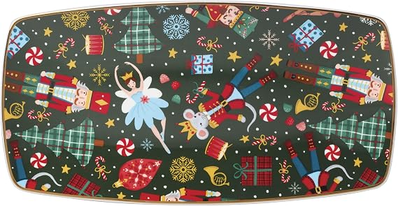 Lenox Nutcracker Ballet Porcelain Christmas Serving Tray