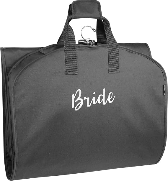 WallyBags 60 Premium Tri-Fold Travel Garment Bag with exterior pocket