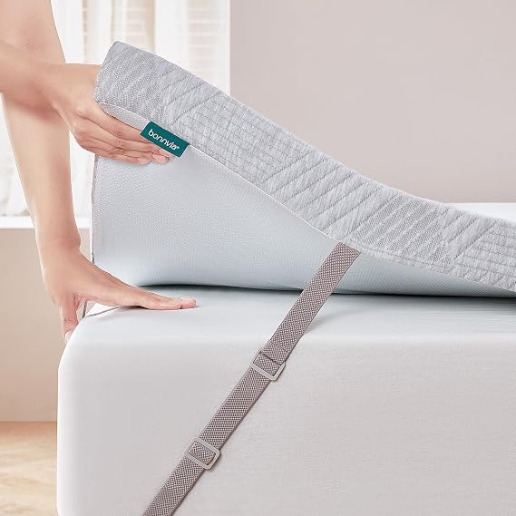 Mattress Topper Super King Bed 7cm Thick with Bamboo Fibre Cover