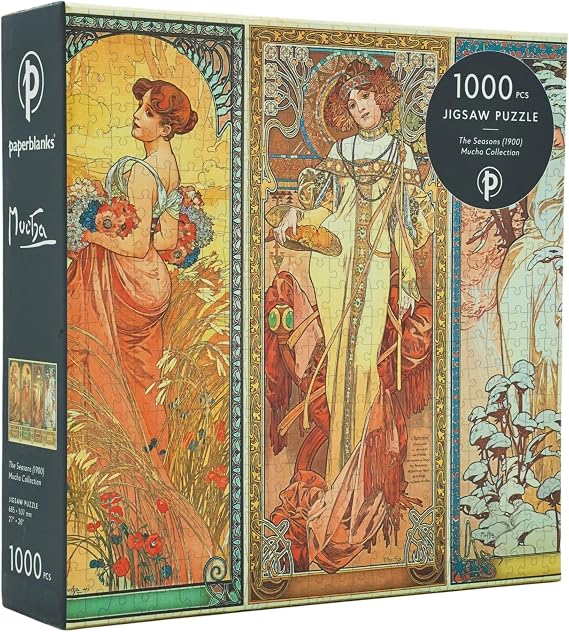 Paperblanks | The Seasons (1900) | Mucha Collection | Jigsaw Puzzle | 1000 Pieces