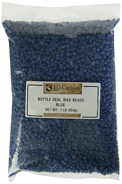 Bottle Seal Wax Beads, Blue 1 LB