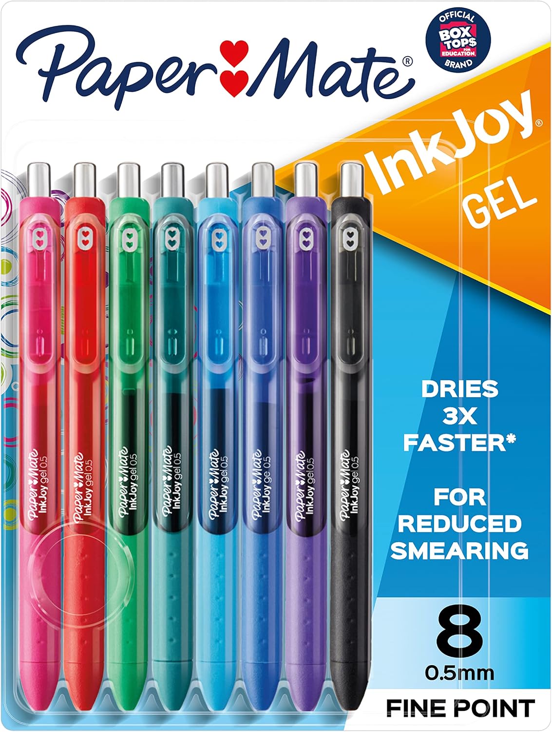 Paper Mate InkJoy Gel Pens, 0.5mm Fine Point, Assorted Colors