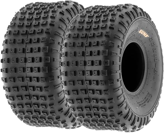 Pair of 2 SunF 15x7-6 15x7x6 Lawn Mower Go-Kart Tire 6 Ply Tires, Tubeless A011