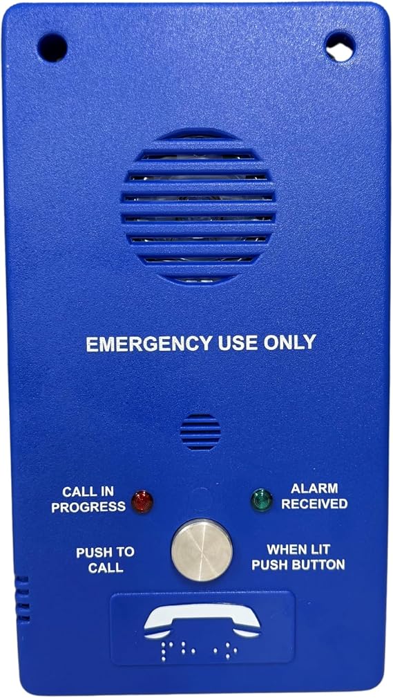 Otis Blue Handsoff Telephone with Keypad, CAA7145E11, Programming Instructions Included