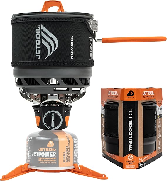 Jetboil TrailCook 1.2L Camping and Backpacking Stove Cooking System with Adjustable Heat Control, New for 2026