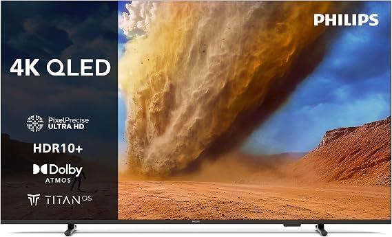 Philips 55PUS7800 4K LED Smart TV - 55 Inch Display with Pixel Precise, Ultra HD, Titan OS Platform and Dolby Atmos Sound, Works with Alexa and Google Voice Assistant [Energy Class E]