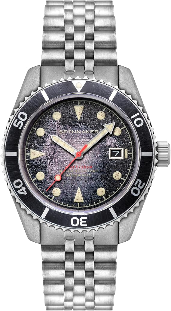 Spinnaker Men's 44mm Wreck Automatic Watch with Leather Strap SP-5089