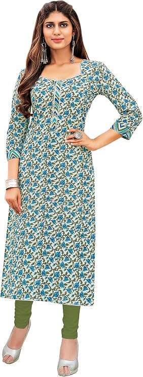 Miraan Women Cotton Readymade Regular Kurti (Sankurti294)