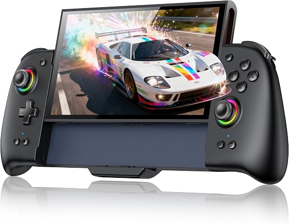 Wireless Switch 2 Controller,Hall Effect Joystick Pro Controller,One Piece Handheld Switch 2 Joy Con Controller Joypad Replacement with RGB/4 Card Slots/Gyro Axis/Turbo/Dual Vibration/Screenshot