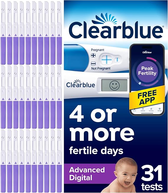 Clearblue Advanced Digital Ovulation Tests & Pregnancy Test Combo, 30+1