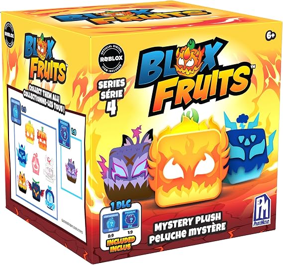 Blox Fruits Series 4 ミステリーぬいぐるみ - 4インチ コレクター商品 - DLCコード付き