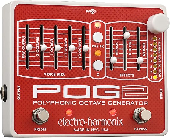 Electro-Harmonix POG2 Polyphonic Octave Generator Pedal