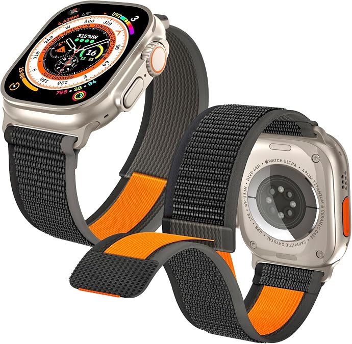 NewWays Trail Loop Nylon Band Compatible for Apple Watch
