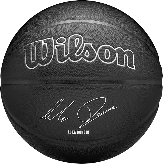 Wilson NBA Nightmode Basketball - Luka, 7, Black