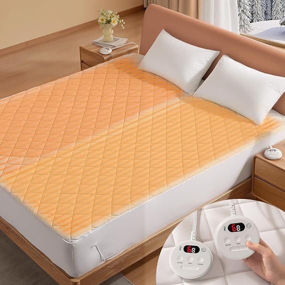 COZYTY Super King Electric Blanket 180x200cm, Fast Heating Underblanket