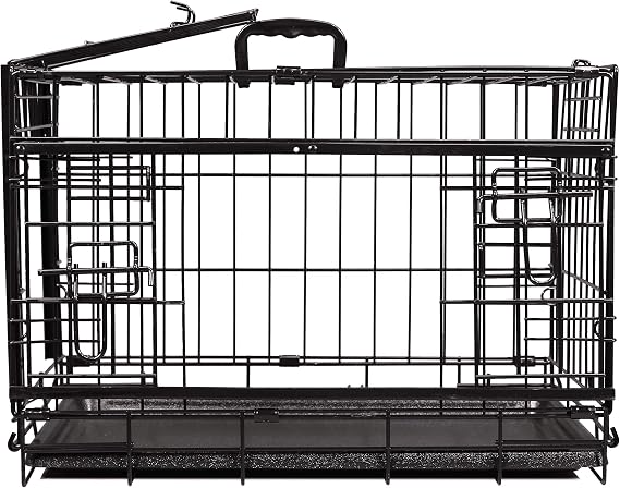 Cardinal Gates Sliding Door Pet Crates - Dog Kennel with Plastic Tray Included