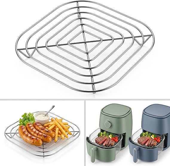 Crisper Rack for Ninja Crispi Air Fryer 6-Cup Glass Containers