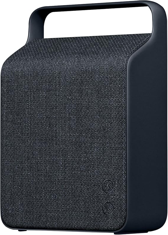 Vifa Oslo Bluetooth Speaker | Nordic Design | Compact Rechargeable Hi-Resolution Bluetooth Portable Speaker (Mountain Blue)