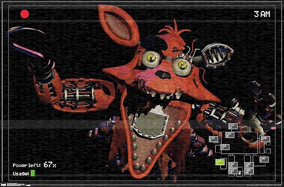 Trends International Five Nights at Freddy's - Foxy Camera Wall Poster, 22.375" x 34", Premium Unframed Version