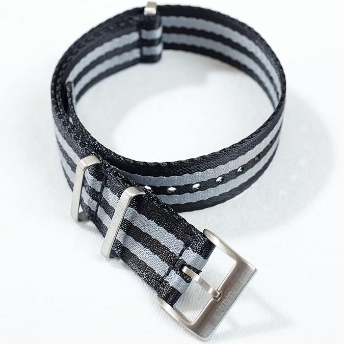 GADA Premium Nylon Watch Straps - Heavy Duty Stainless Steel Hardware - Water Proof, Dust Proof, Tear Proof - Nato Seatbelt Watch Bands