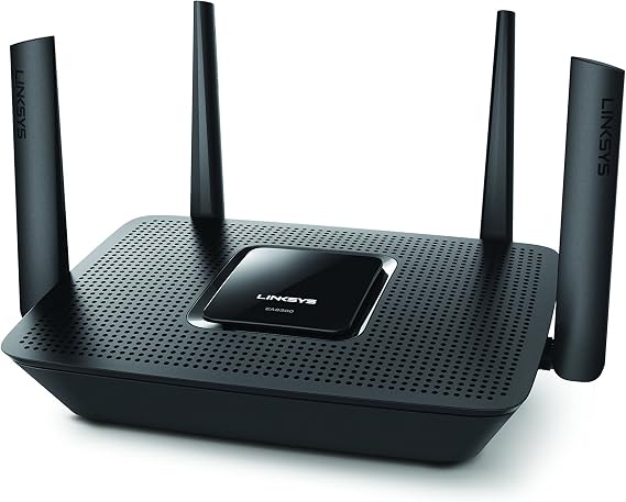Linksys EA8300 Max-Stream: AC2200 Tri-Band Wi-Fi Router for Wireless Home Network, Uninterrupted Gaming and Streaming, MU-MIMO (Black)