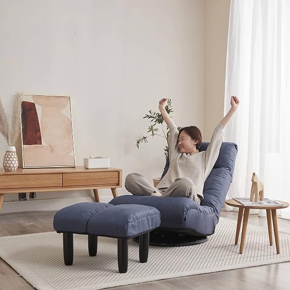 Floor Chair Single Sofa Reclining Chair Japanese Chair Lazy Sofa Tatami Balcony Reclining Chair Leisure Sofa Adjustable Chair