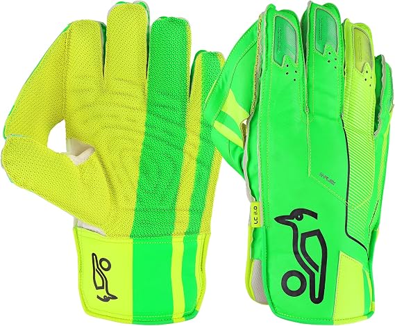 Kookaburra Unisex Adult 2025 LC 3.0 Wicket Keeper Gloves (One Size) (Green)