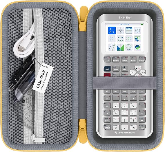 Hard Case for TI-84 Plus CE/TI-84 Evo Graphing Calculator, Grey