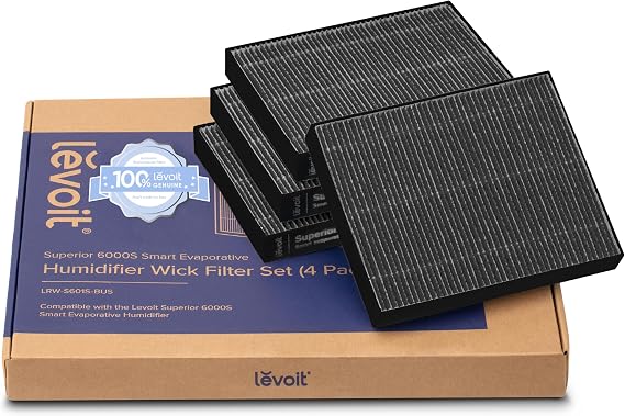 Levoit 4-Pack Replacement Filters for Superior 6000S Evaporative Humidifier
