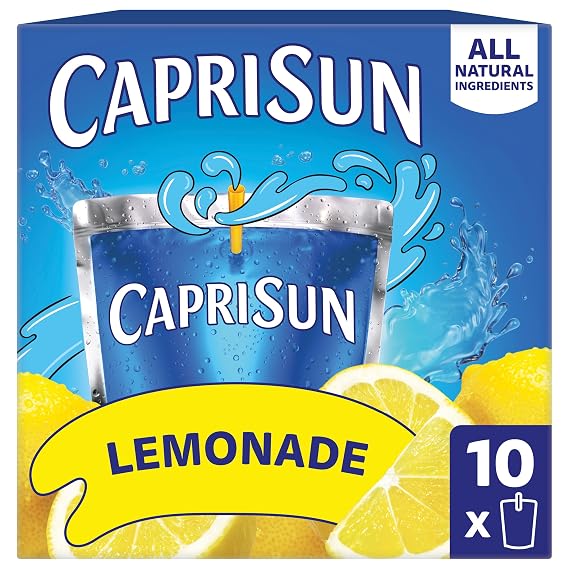 Capri Sun Drink, 10 ct Box Lemonade, 6 fl oz Pouches