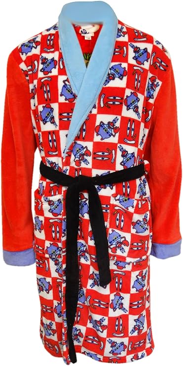 Underboss Mens Mr. Krabs Adult Plush Robe
