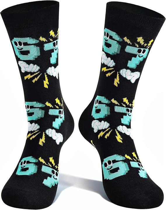 Moyel Funny Socks for Teen Boys Men Teenage Boys Crazy Socks