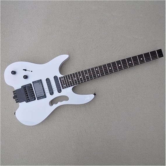 Left Handed 39 Inches Headless Electric Guitar with SSH Pickup Rosewood Fretboard 24 Frets Professional Headless Guitar (Color : 02)