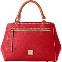 Dooney & Bourke Designer Handbags for Women, Pebble Grain Leather Small Satchel Bag with Crossbody Strap