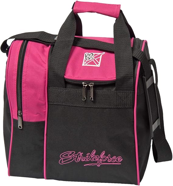 KR Strikeforce Rook Single Bowling Ball Bag Tote Style - 1 Ball Bowling Bag with Shoe Compartment for Shoes up to Size 11