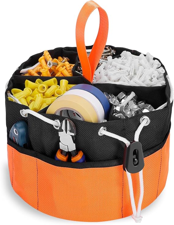 16 Pockets Organizer Parachute Bag for Nails, Screws and Bolts