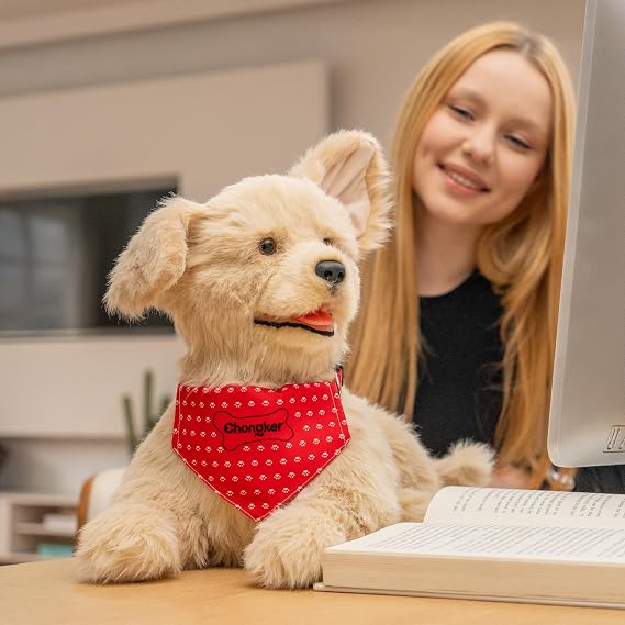 Chongker Realistic Companion Robot Dog Stuffed Animals For The Elderly