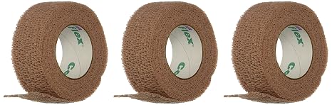 Andover Healthcare 3100TN-030 Coflex Bandage, Latex, No Hand Tear, 1" x 5 yd. Size, Tan (Pack of 30)