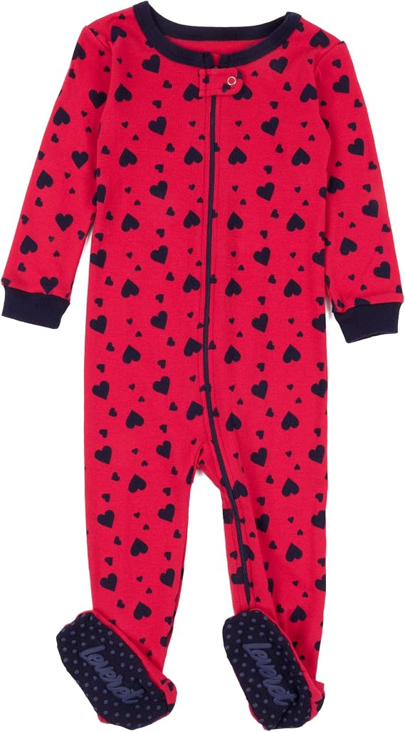Leveret Kids Pajamas Baby Boys Girls Footed Pajamas Sleeper 100% Cotton Plaids (Size 6-12 Months-5 Toddler)