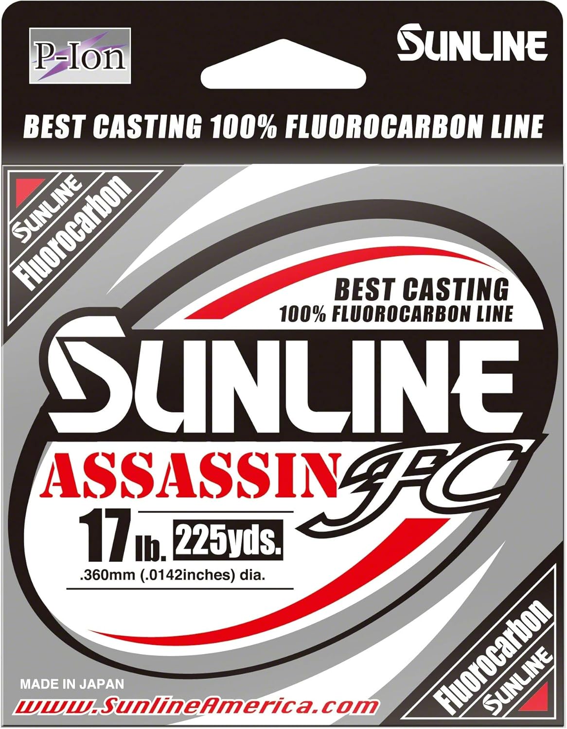 Sunline 63042307 4594-0120 Assassin FC Fishing Equipment, 17 lb