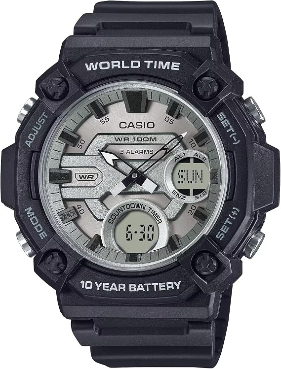 Casio AEQ-120W-7AVDF Kol Saati, Standart, Analog / Digital, Siyah, Erkek