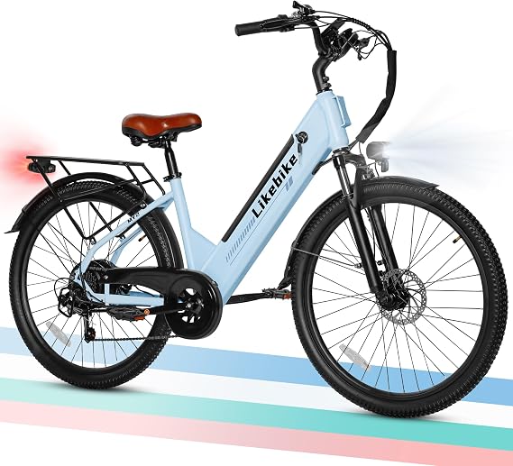1500W Peak Motor Electric Bike for Adults,up 85Miles 28MPH,26Electric Mountain Bike 15AH Removable Battery,Adult Electric Bicycles Commute Beach Snow Ebike,Electric E Bike with 7-Speed