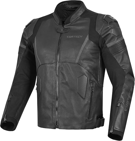 cortech Revo Leather Motorcycle Riding Jacket