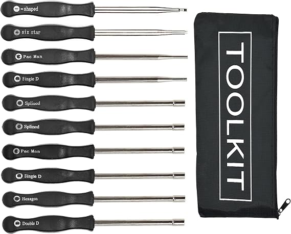 Pack of 10 Carburetor Adjustment Tool Screwdriver Kit for Most 2-Cycle Small Engine Trimmers, Chainsaws, and Leaf Blowers