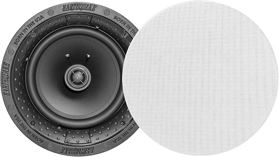Earthquake Sound R800 8" in Ceiling Speakers(Pair) with Magnetic Paintable Grill